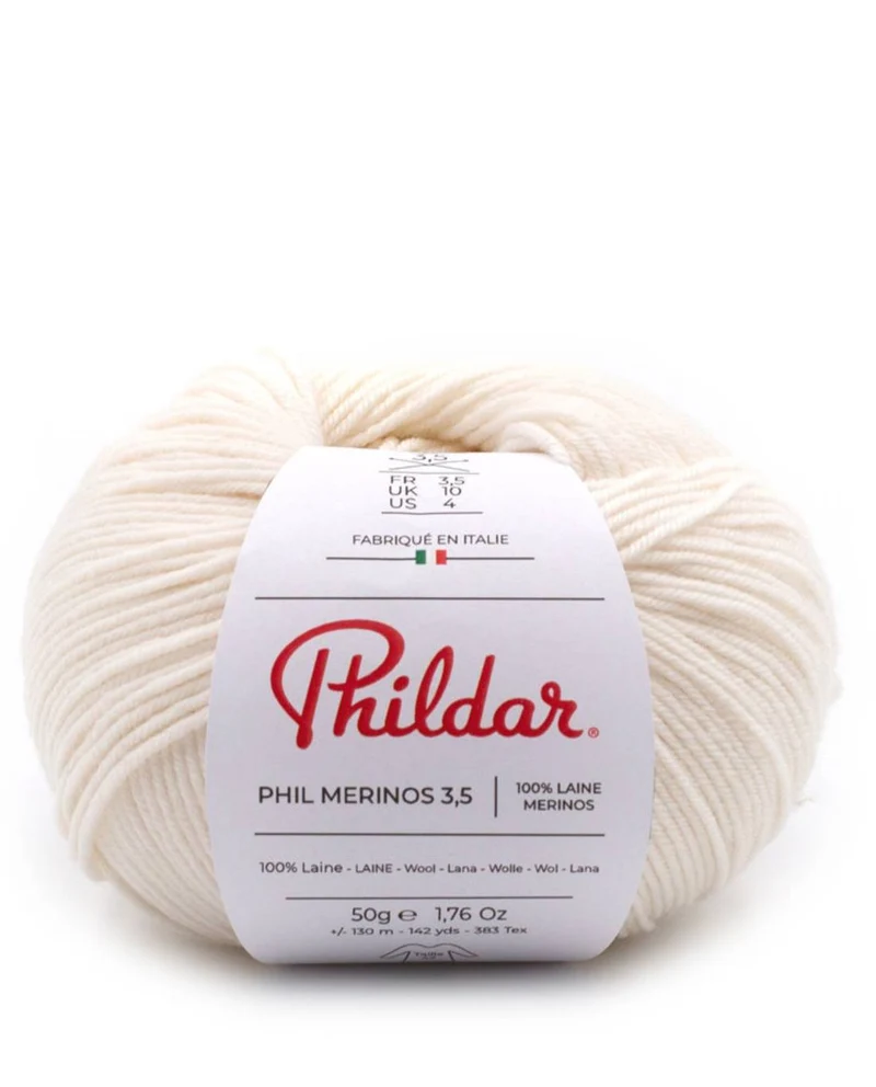 Phildar Phil Merinos 3,5 1359 Naturweiß