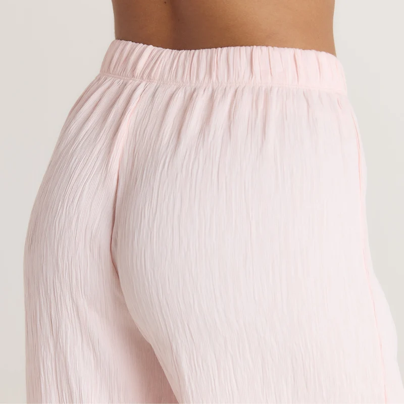 Crinkle Pyjamahose - Rosa