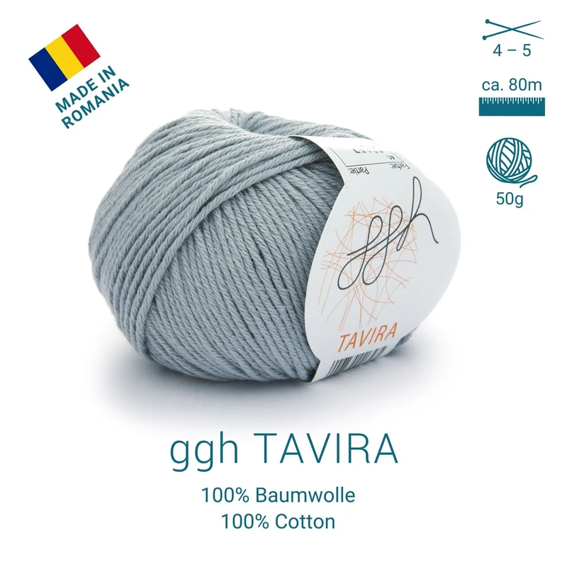 ggh Tavira | 100% Baumwolle | 80m/50g | 041 - Hellgrau