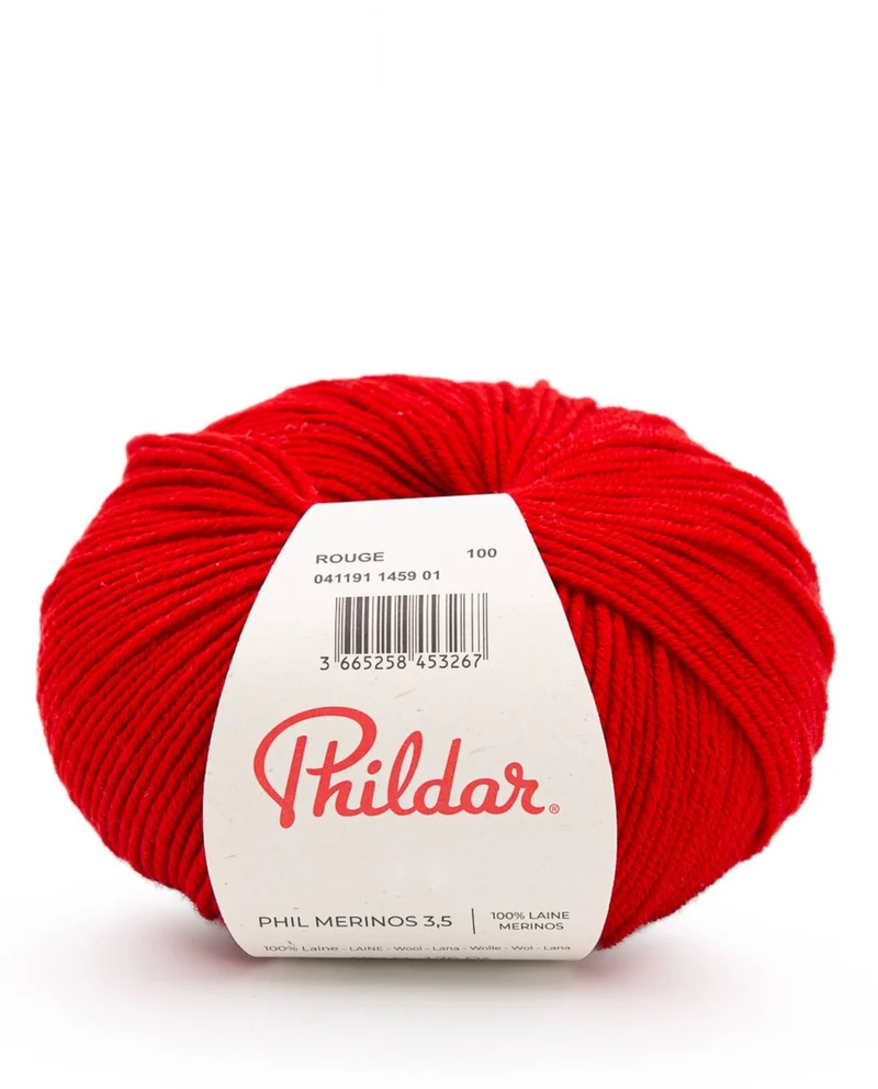 Phildar Phil Merinos 3,5 1459 Rot