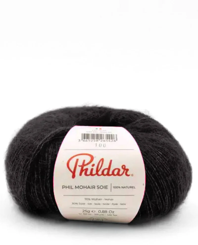 Phil Mohair Soie 2643 Schwarz