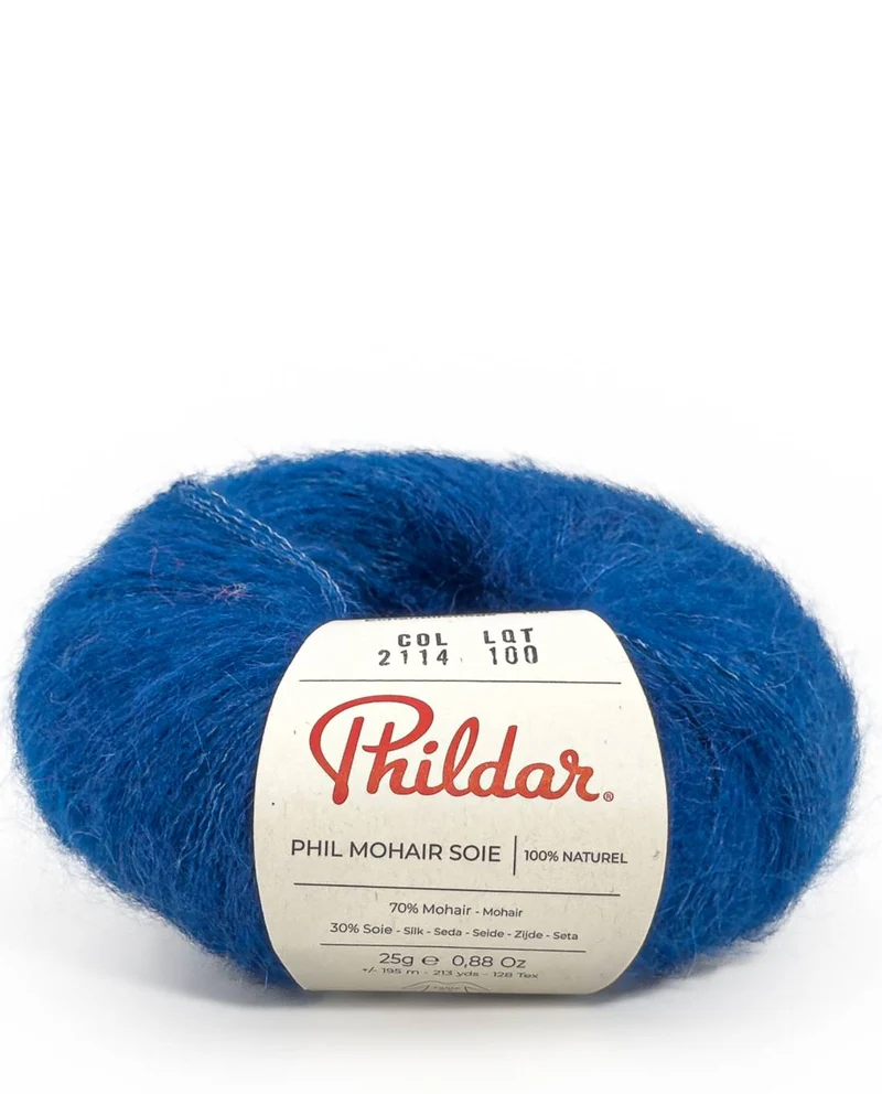 Phil Mohair Soie 2114 Tiefblau