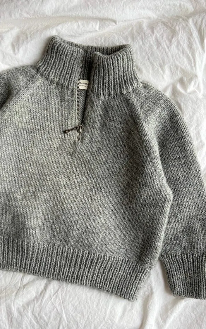 Zipper Sweater Light Junior - PEER GYNT - Strickset