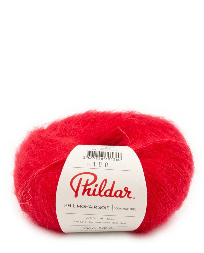 Phil Mohair Soie 1234 Rot