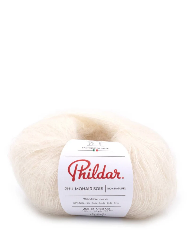 Phil Mohair Soie 1359 Naturweiß