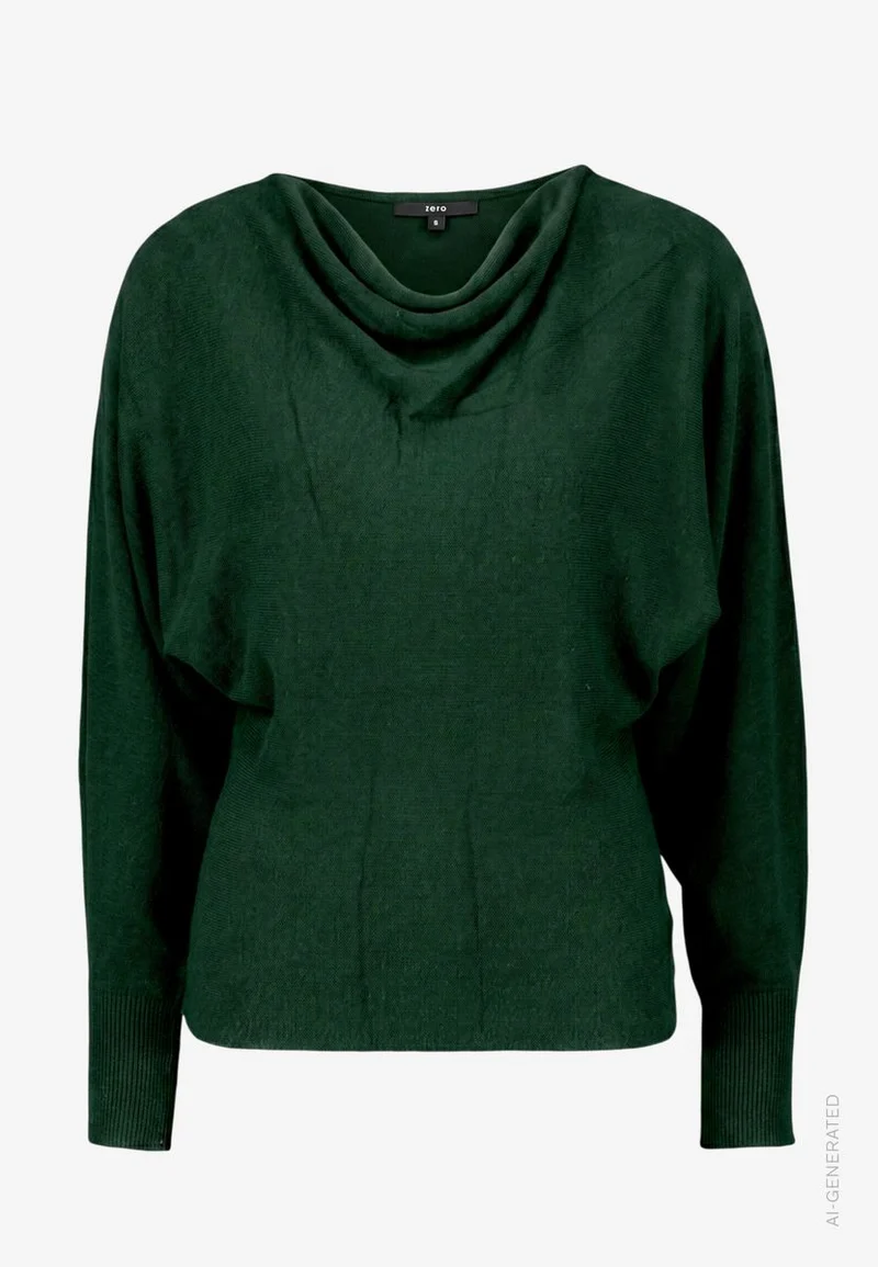 Strickpullover mit Fledermausärmeln