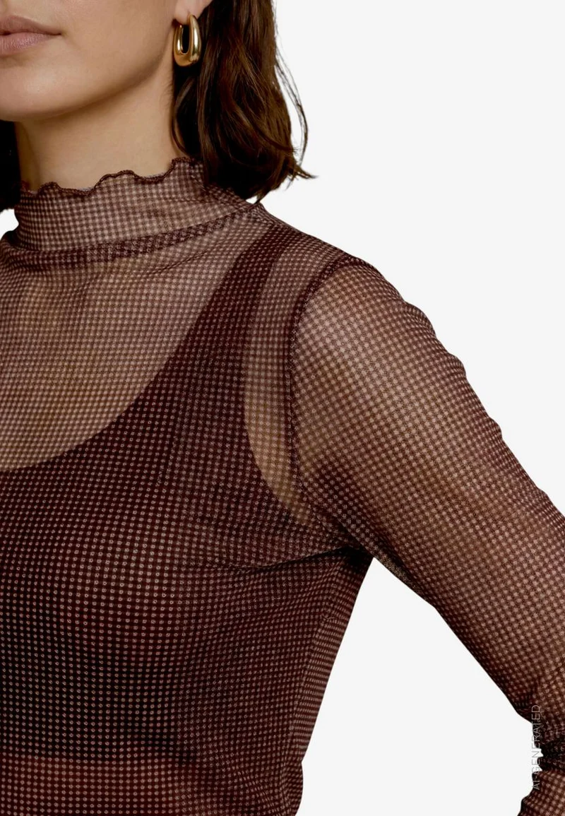Damen Langarmshirt mit Muster