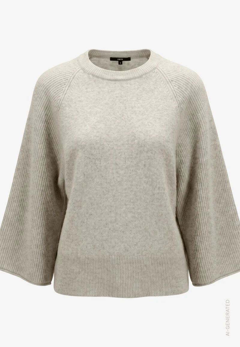 Damen Strickpullover mit Fledermausärmeln
