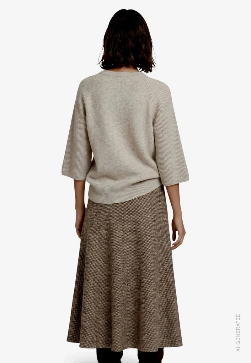 Damen Strickpullover mit Fledermausärmeln