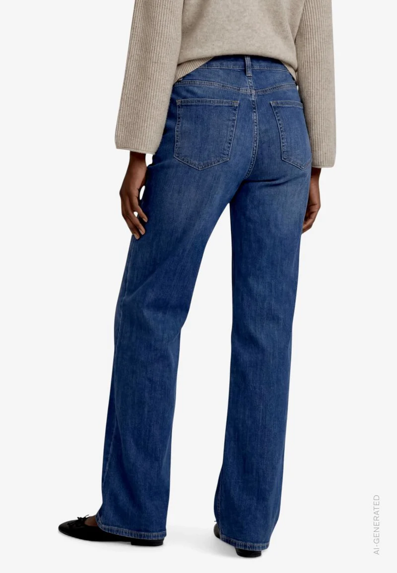 Damen Jeans mit Zierknöpfen