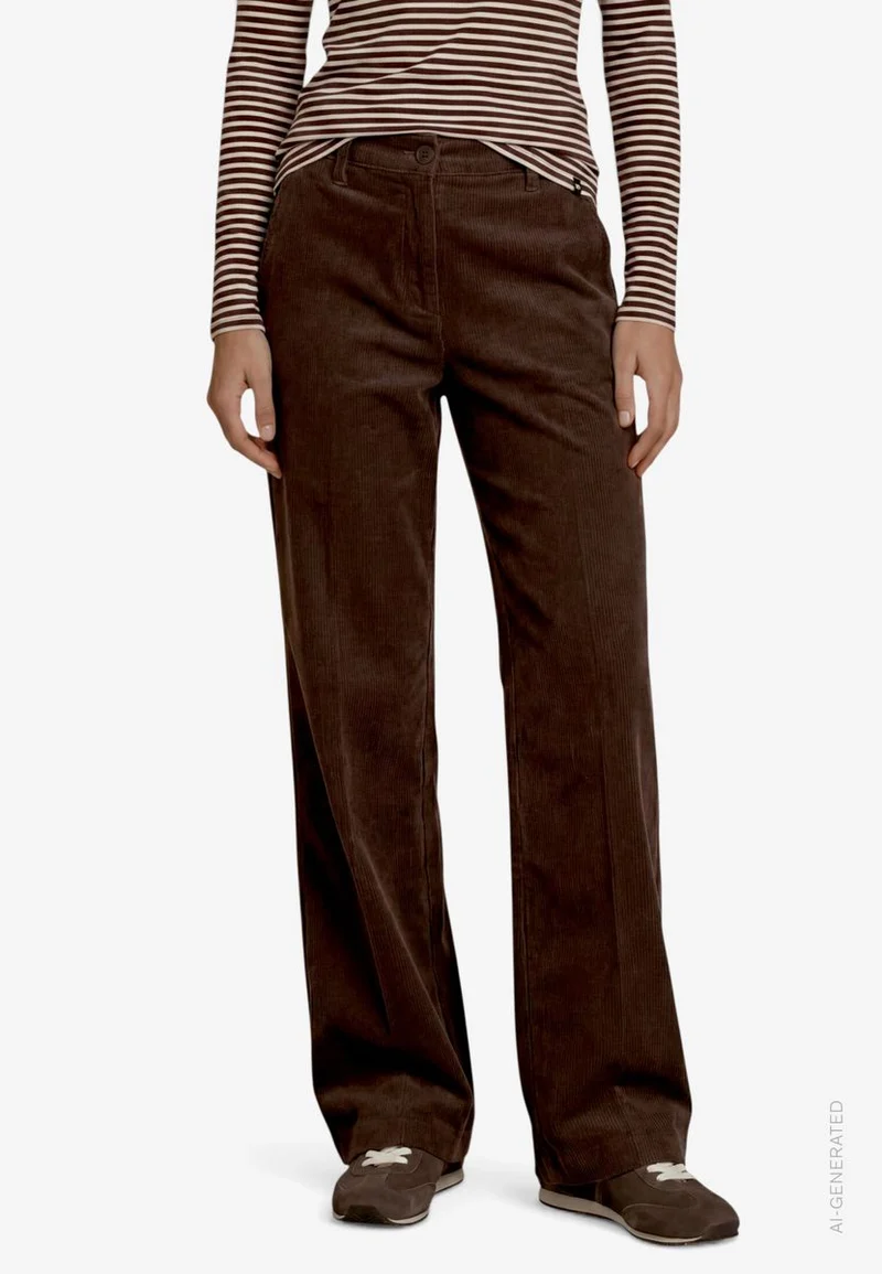 Damen Cordhose mit Bügelfalte