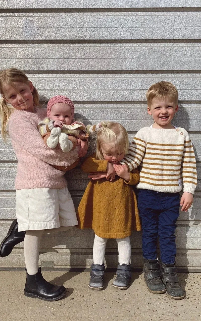 Löwenzahn Kleid Kinder - SUNDAY - Strickpaket