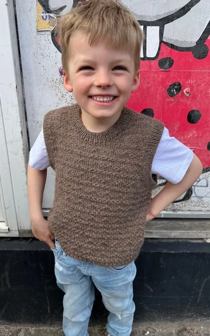 Sille Slipover Kinder - DOUBLE SUNDAY - Strickset