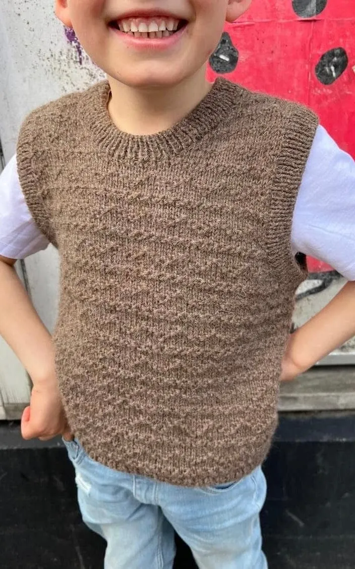 Sille Slipover Kinder - DOUBLE SUNDAY - Strickset