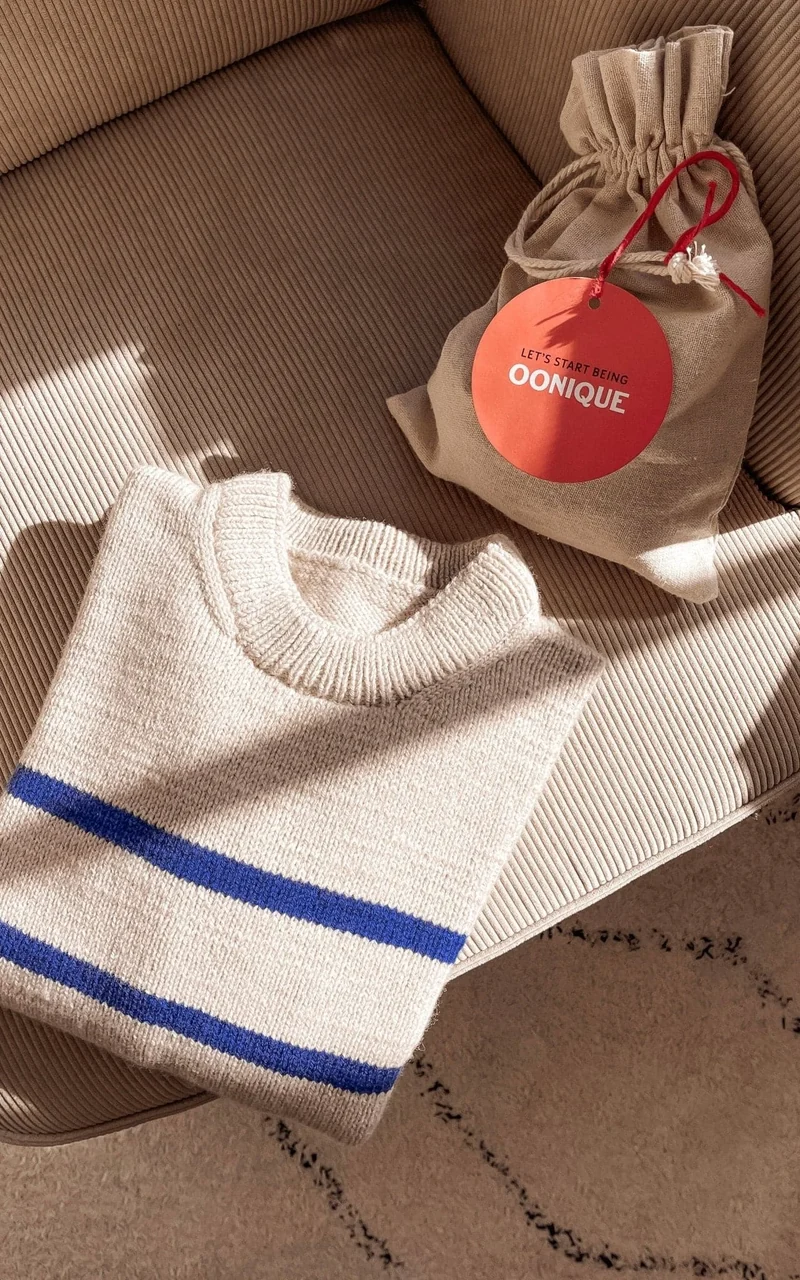 Marseille Sweater (gestreift) Damen - DOUBLE SUNDAY - Strickset