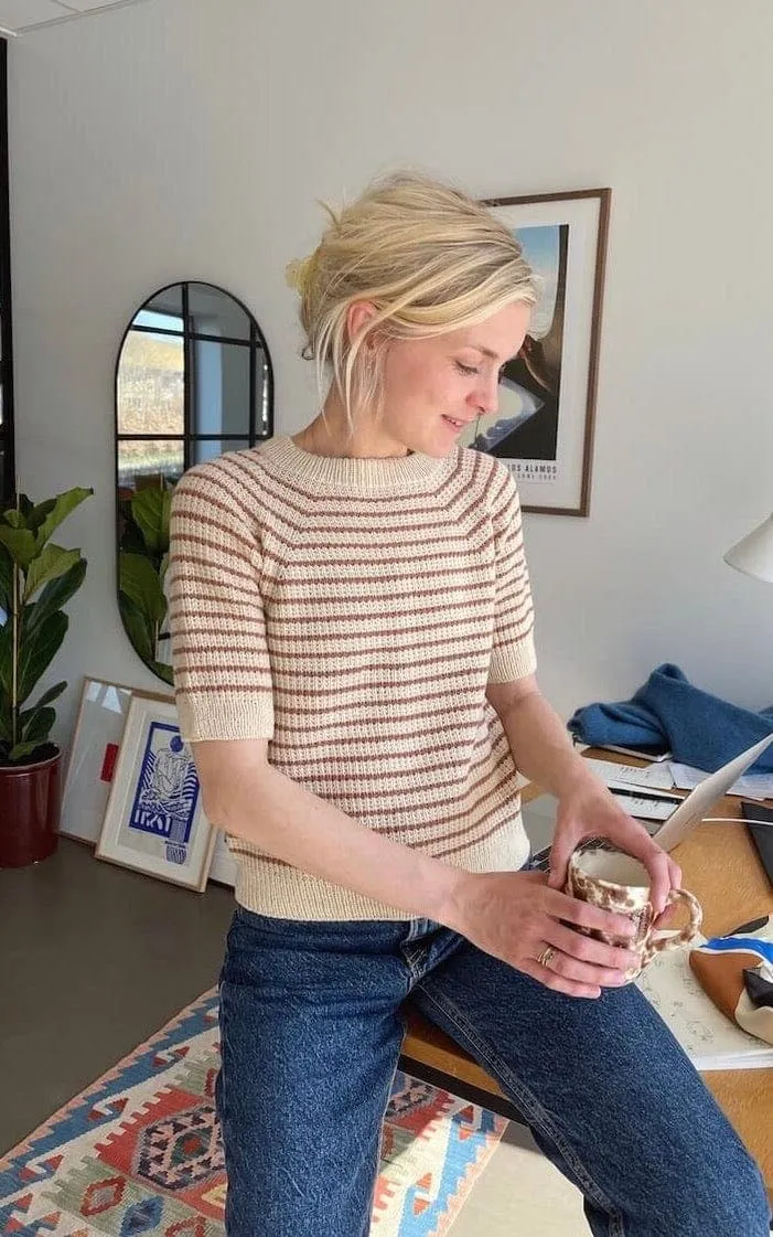 Friday Tee (gestreift) - SUNDAY - Strickset