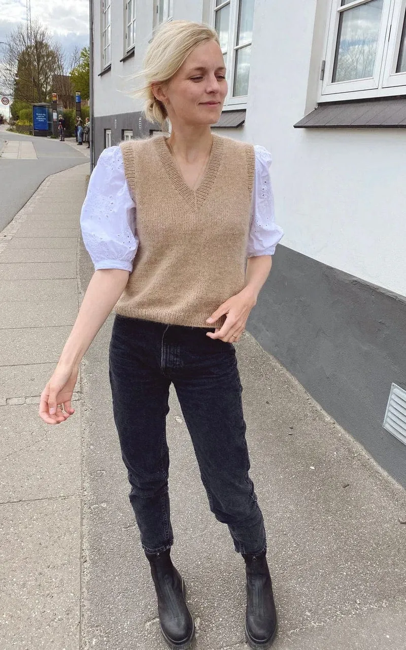 Stockholm Pullunder V-Ausschnitt - SUNDAY & TYNN SILK MOHAIR - Strickset