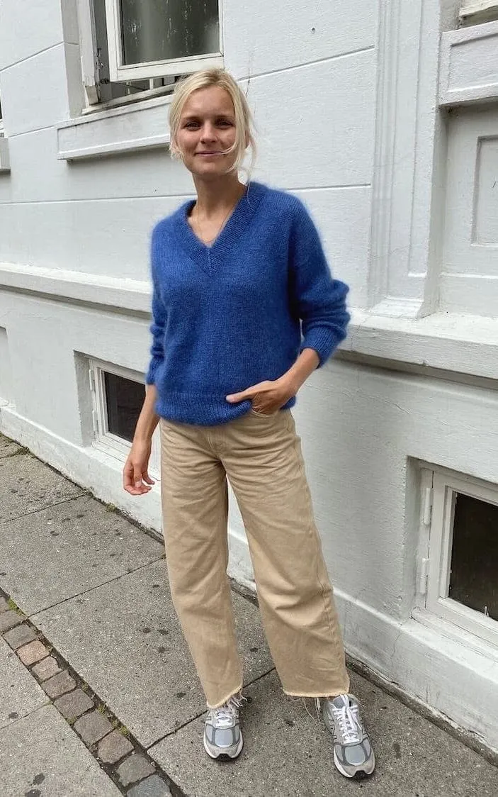 Stockholm Sweater V-Ausschnitt - TYNN SILK MOHAIR - Strickset