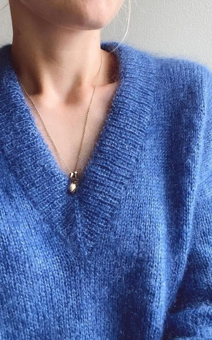 Stockholm Sweater V-Ausschnitt - TYNN SILK MOHAIR - Strickset