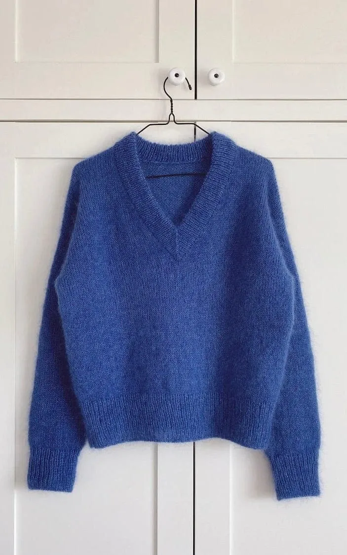 Stockholm Sweater V-Ausschnitt - TYNN SILK MOHAIR - Strickset