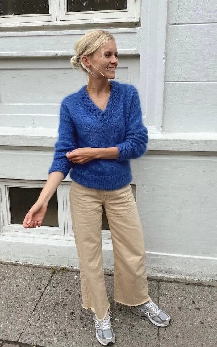 Stockholm Sweater V-Ausschnitt - TYNN SILK MOHAIR - Strickset