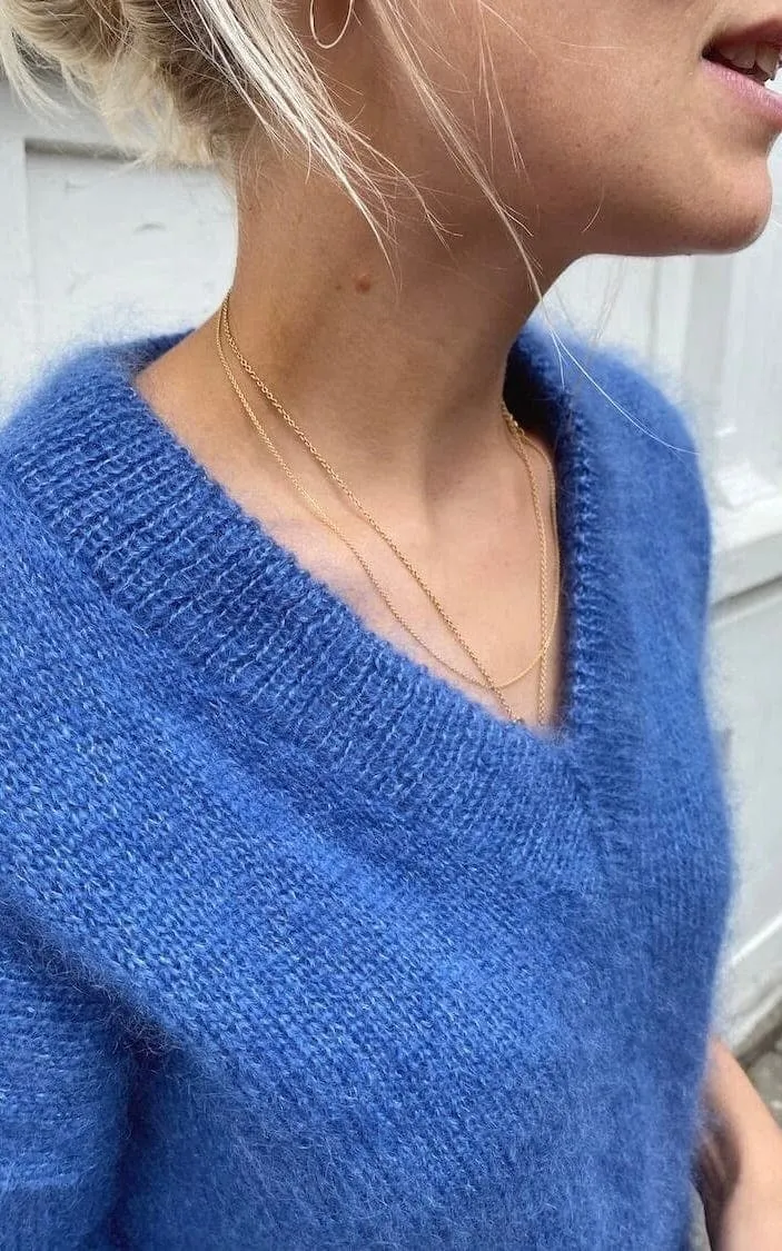 Stockholm Sweater V-Ausschnitt - TYNN SILK MOHAIR - Strickset