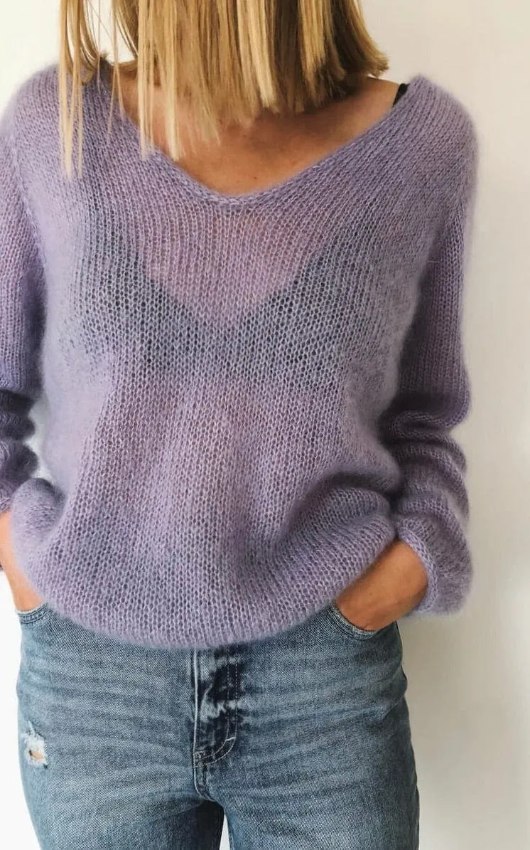 Kumulus Bluse - TYNN SILK MOHAIR - Strickset