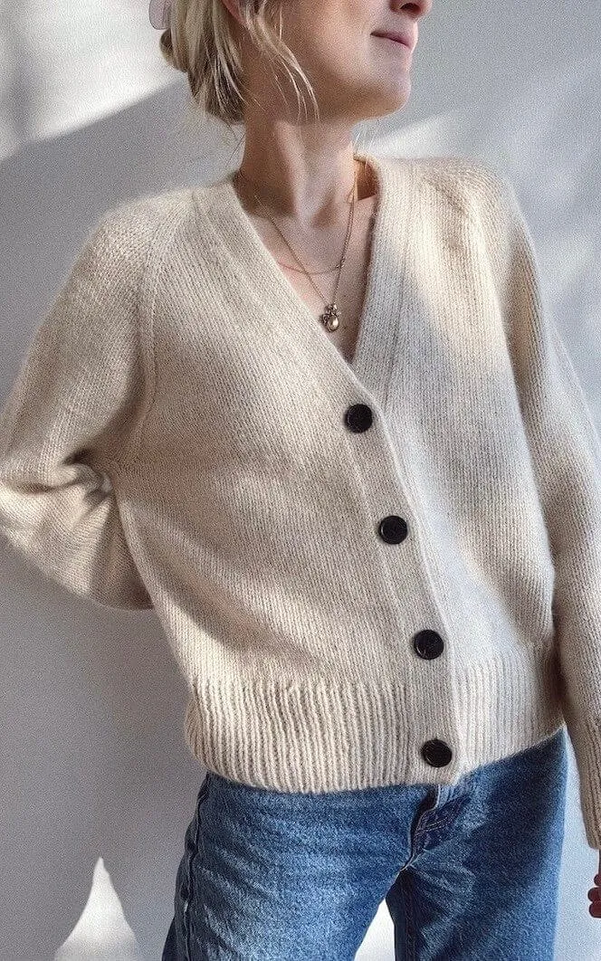 Champagne Cardigan - DOUBLE SUNDAY & TYNN SILK MOHAIR - Strickset