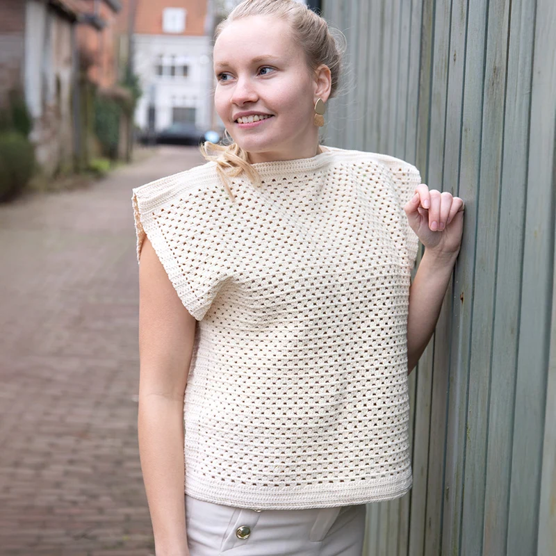 Knipmode – Granny Stripe Frühlings-Top-Häkelpaket