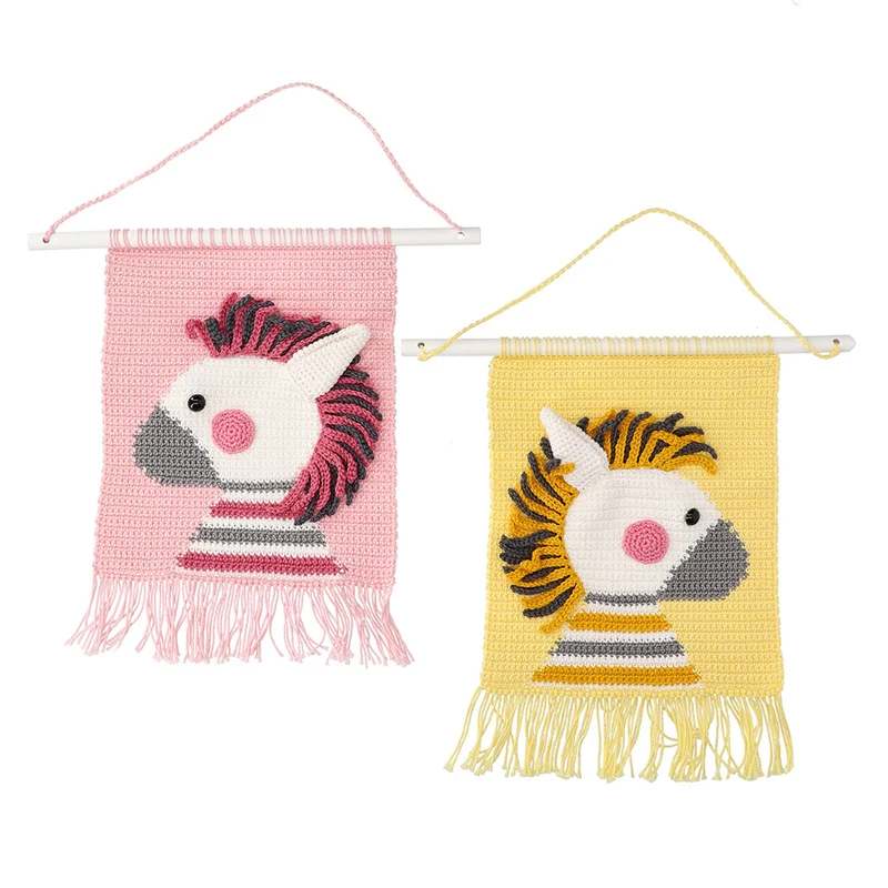 Wandbehänge „Zebra Zara“ – Häkelpaket – Mrs. Milly