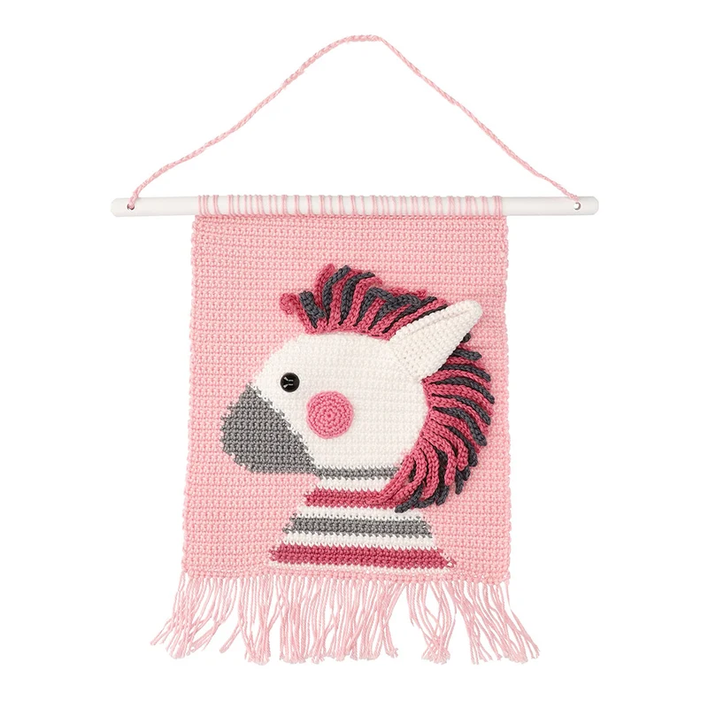 Wandbehänge „Zebra Zara“ – Häkelpaket – Mrs. Milly