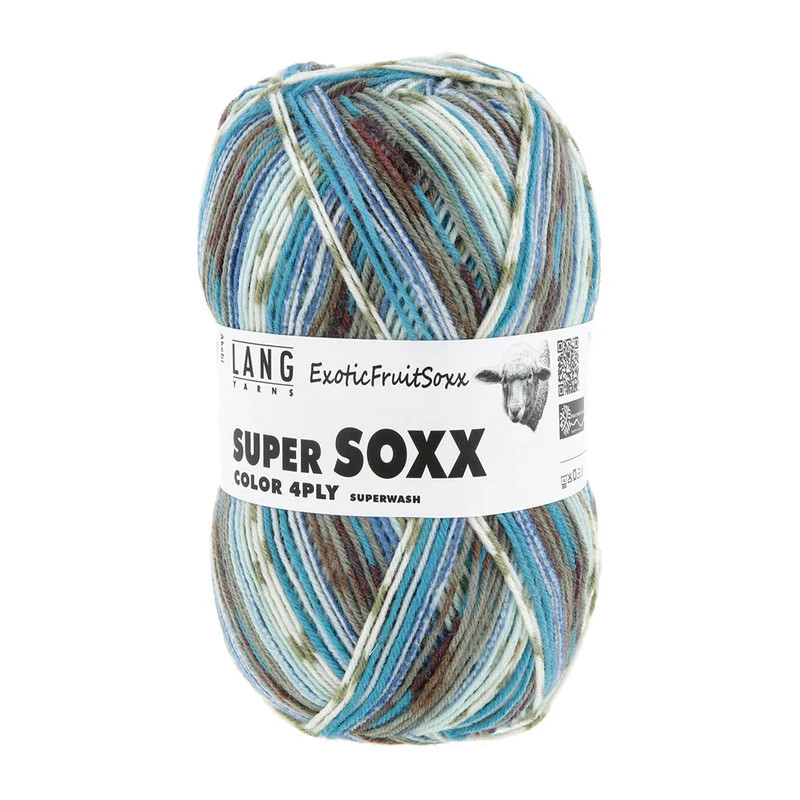 Lang Yarns Super Soxx Color 4-fach 565 Blau/Grau 1153 Akebi