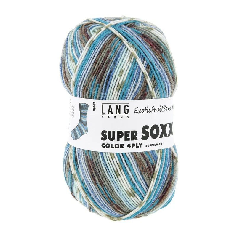 Lang Yarns Super Soxx Color 4-fach 565 Blau/Grau 1153 Akebi