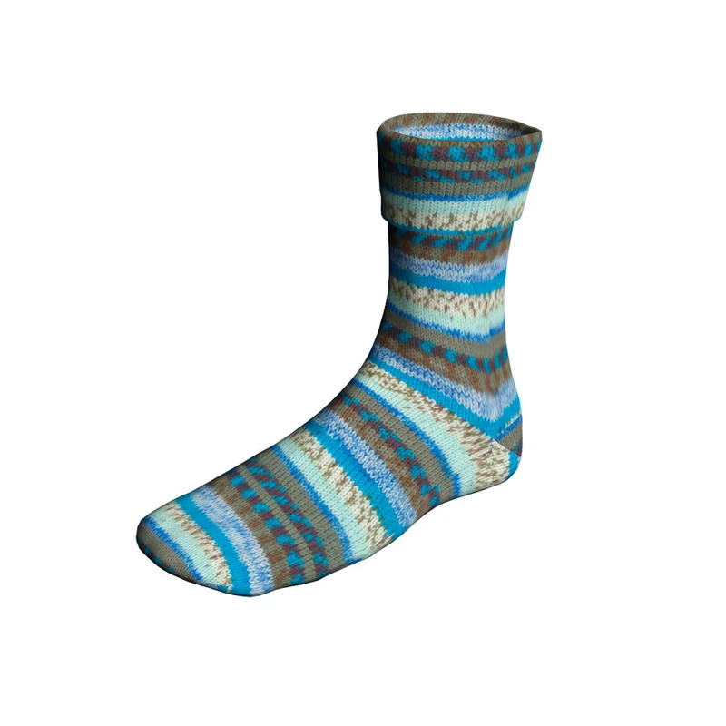 Lang Yarns Super Soxx Color 4-fach 565 Blau/Grau 1153 Akebi