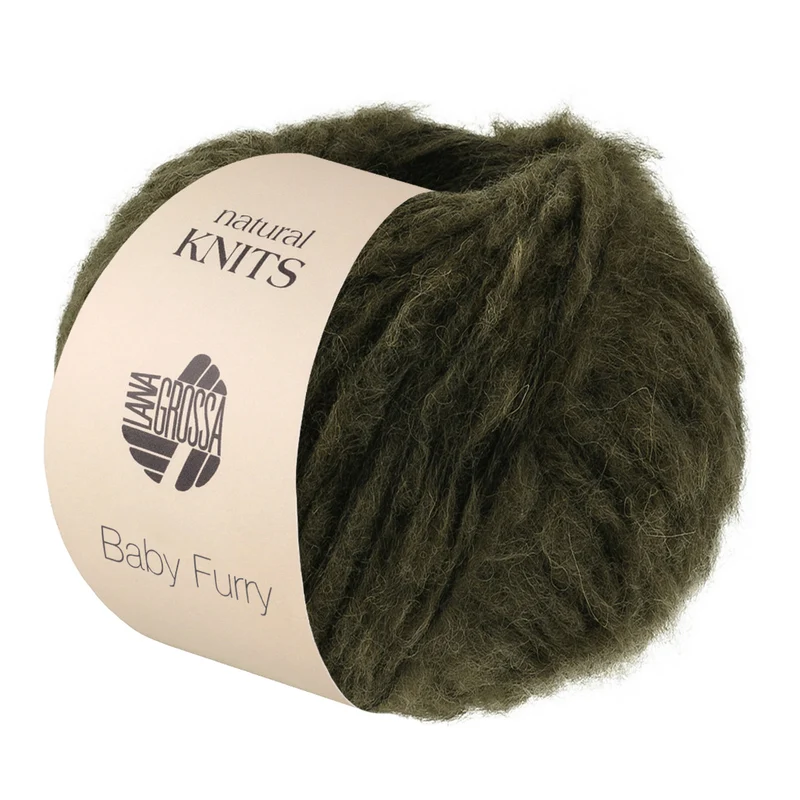 Lana Grossa Baby Furry 014 Dunkeloliv