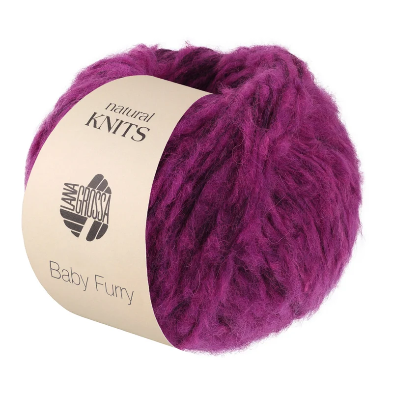 Lana Grossa Baby Furry 001 Dunkel-Fuchsia