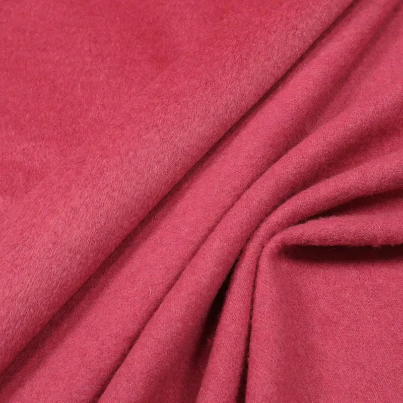 No. 1510 Mantelstoff Wollmischung fuchsia meliert