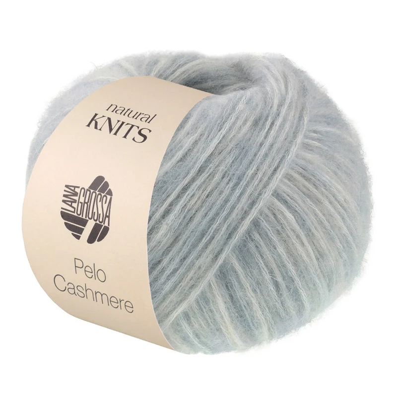 Lana Grossa Pelo Cashmere 011 Hellblau/Creme