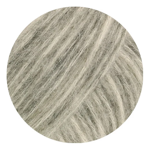 Lana Grossa Pelo Cashmere 004 Creme/Hellgrau