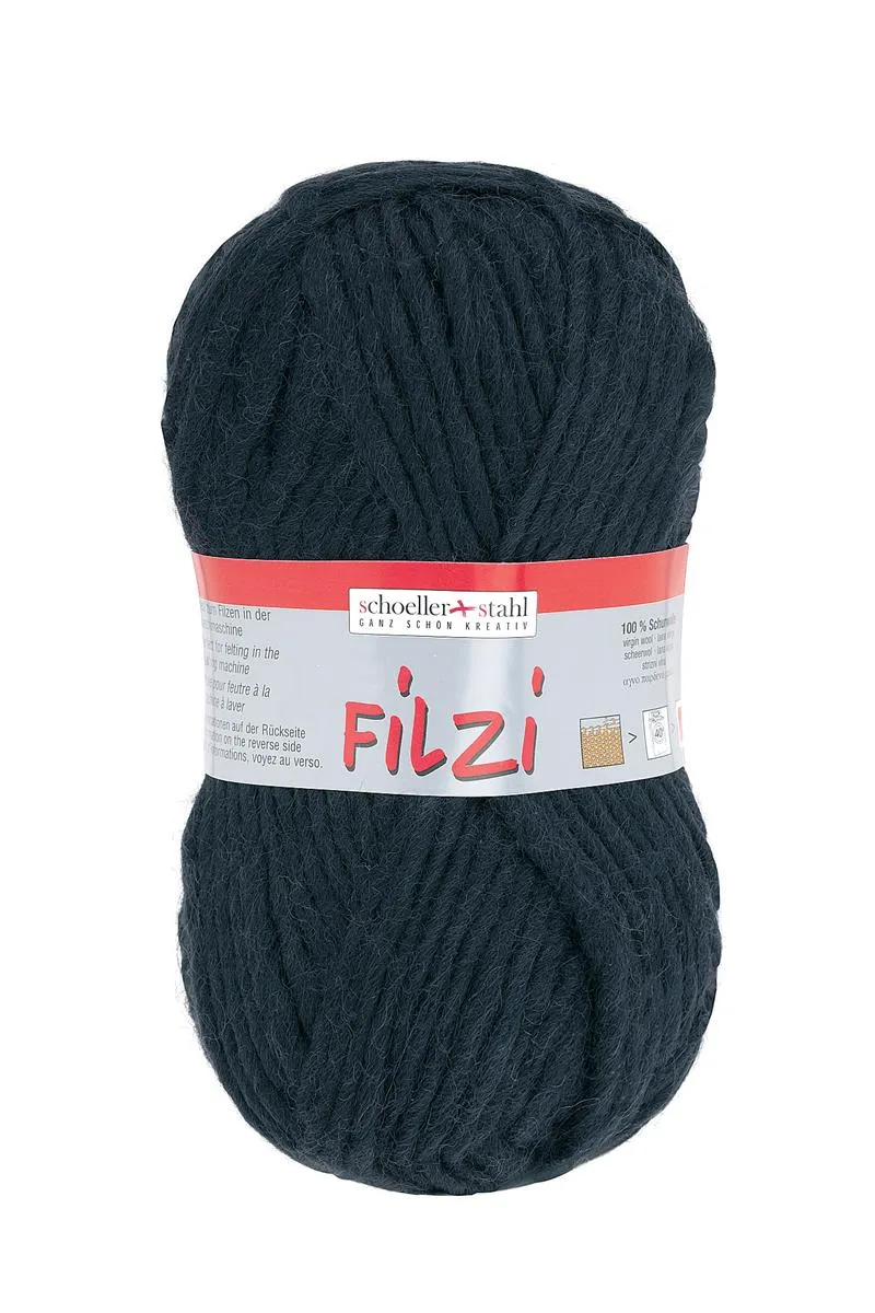 FILZI 50g | Farbe 02 - SCHWARZ