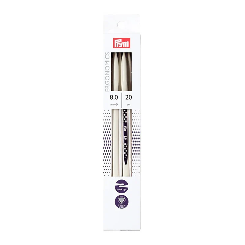 Prym Strumpfstricknadeln, ergonomisch, 20 cm, 8,00 mm