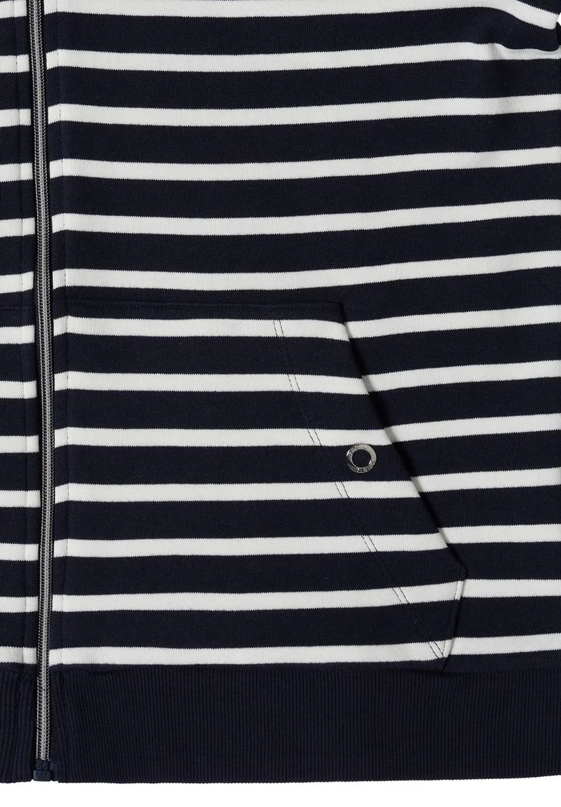Langarm Jacke mit Kapuze und Struktur