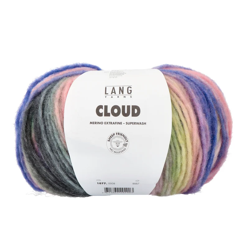 Lang Yarns Cloud 008 Mehrfarbig