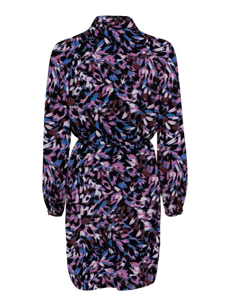 ONLNOVA LIFE VIS L/S SHIRT DRESS AOP