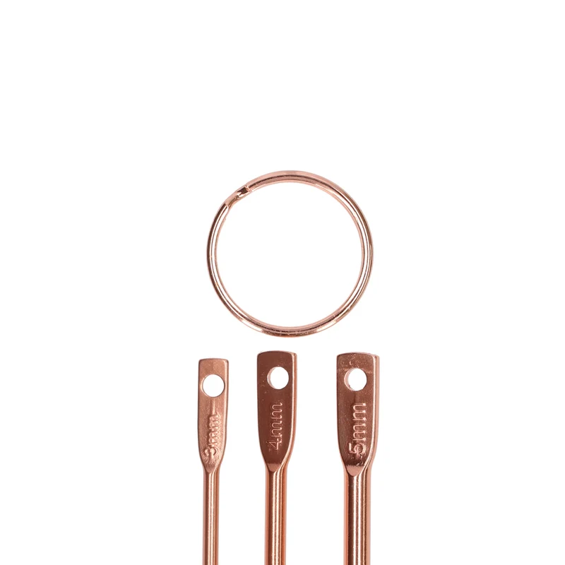 Wollplatz-Schlüsselanhänger Häkelnadel-Set Rosé
