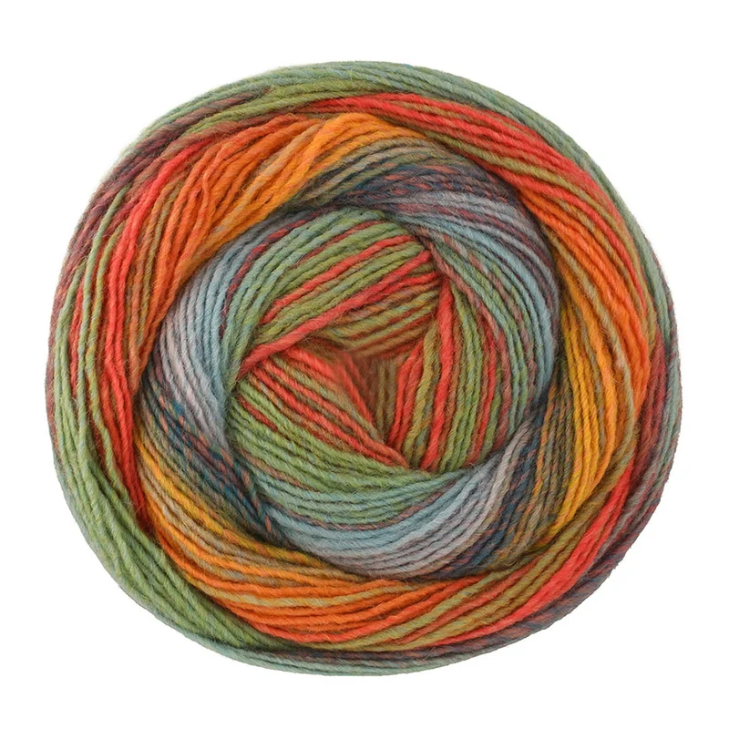 Lana Grossa Gomitolo Modo 625 Graurot/Rot/Orange/Safrangelb/Khaki/Hellgrau/Graublau/Graugrün/Oliv