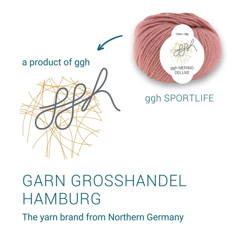 ggh Merino Deluxe - 300g Set (6x50g) - 013 - Rosenholz