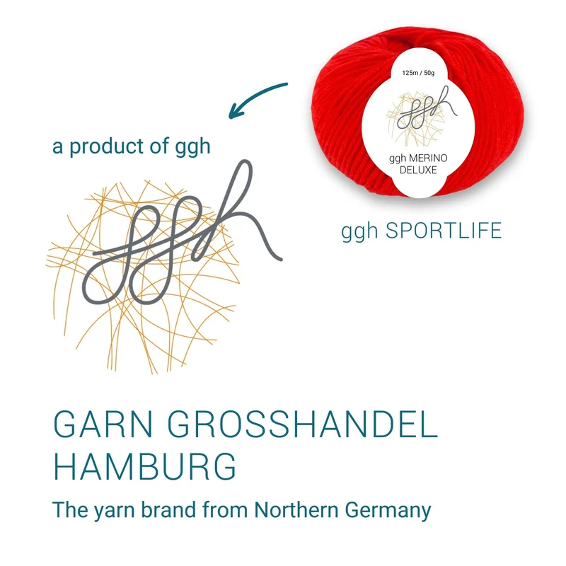 ggh Merino Deluxe - 300g Set (6x50g) - 011 - Rot