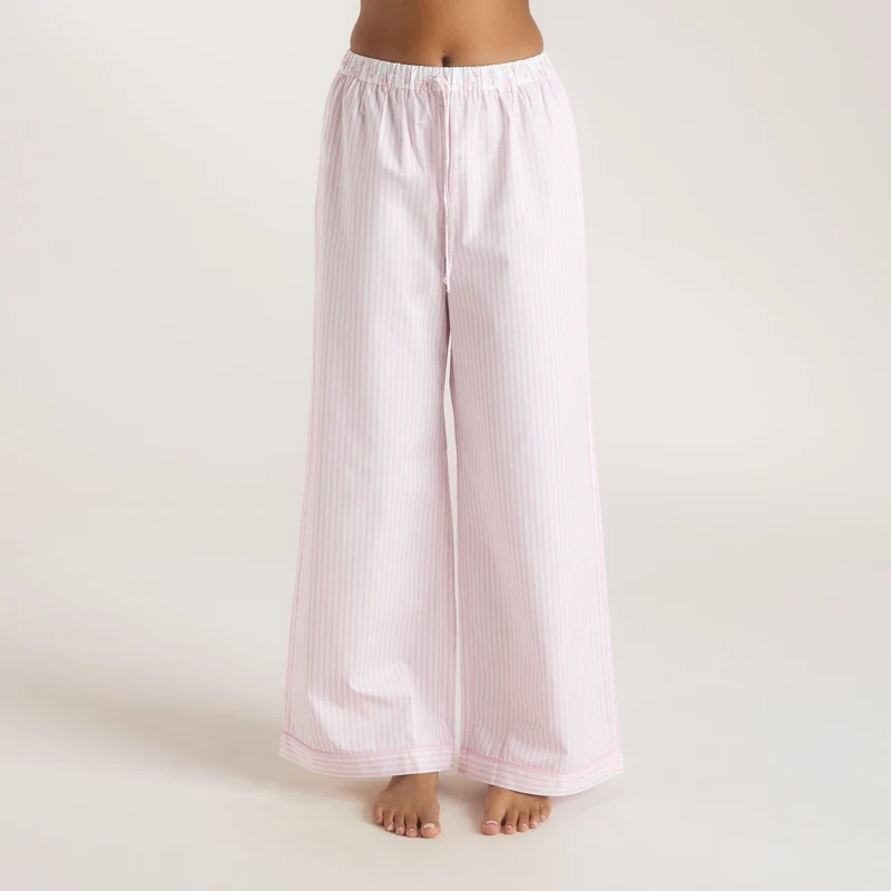 Bloom & Stripe Pyjamahose - Rosa