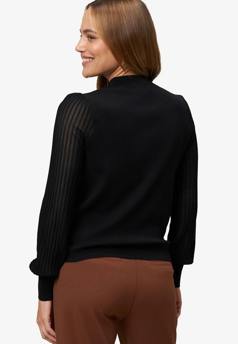 Damen Pullover mit transparenten Ärmeln